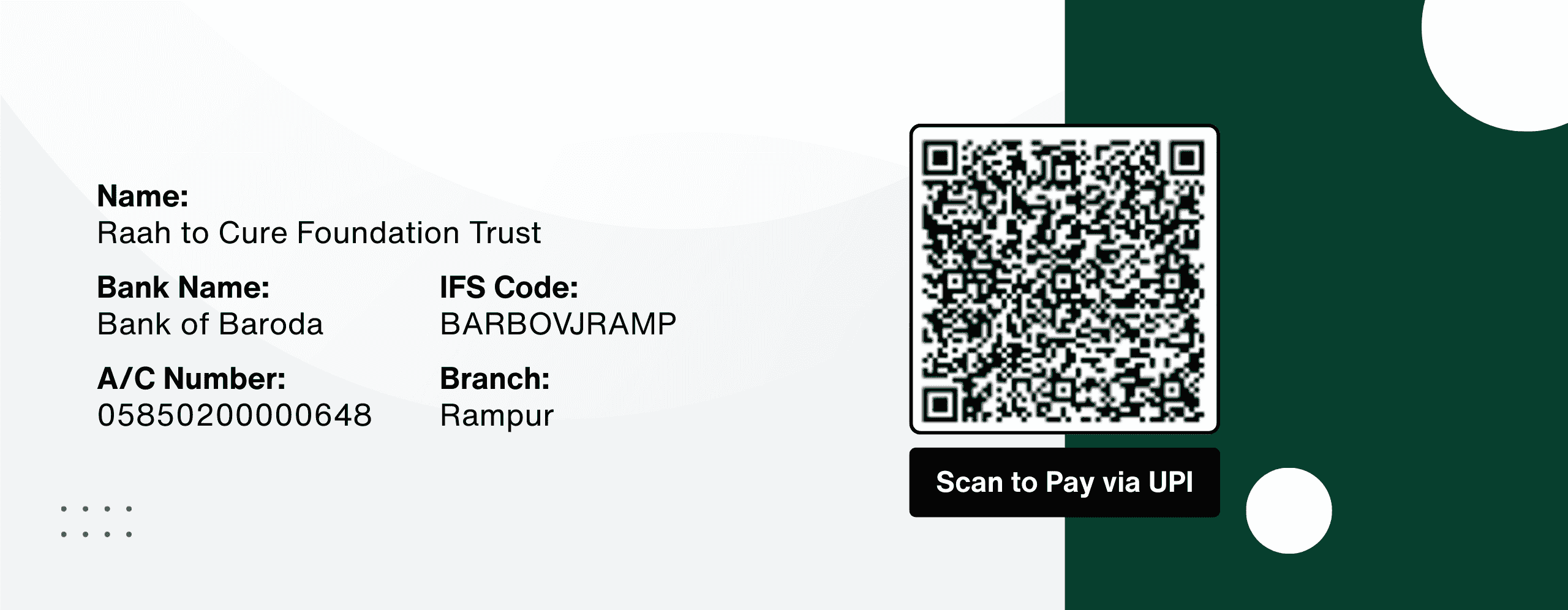 RCF Trust Donation Details